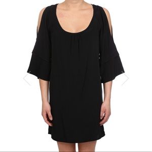 black open shoulder GLAM dress